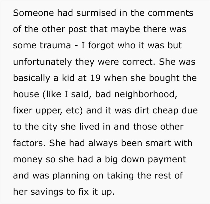 Reddit post revealing trauma behind locked room and house purchase Reddit post revealing trauma behind locked room and house purchase