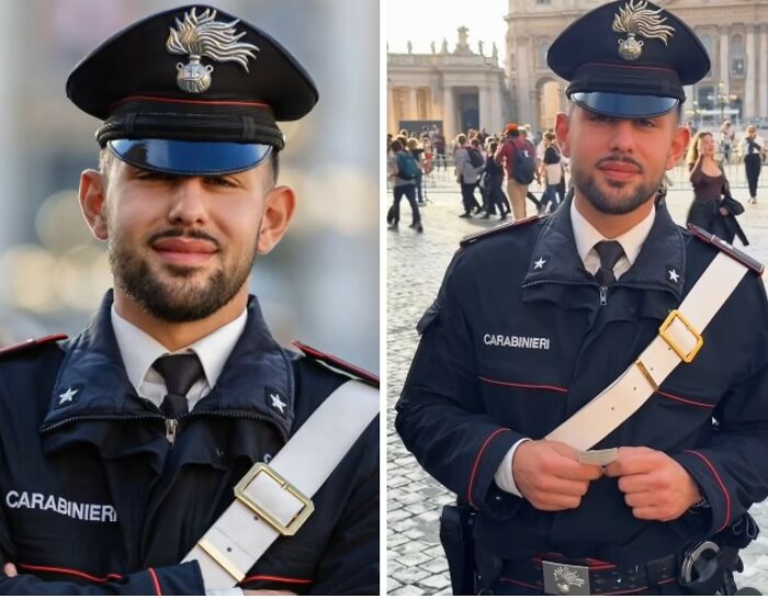 This Photographer Surprised 25 Police Officers And Soldiers By Handing Them Free Portraits He Had Just Taken