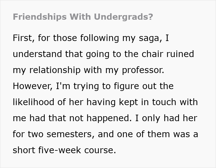 37YO's Obsession With Professor Takes A Creepy Turn As She Reports Her For Her "Curt" Email