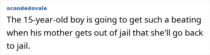 A comment about a biker finding baby crawling out at night and mom's motives.