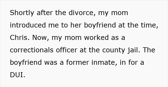 Siblings take brutal revenge on cheater stepdad, who ends up in jail, without a job or family. First paragraph of text. Siblings take brutal revenge on cheater stepdad, who ends up in jail, without a job or family. First paragraph of text.