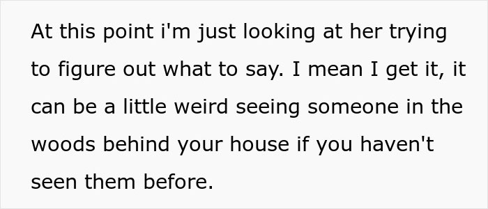 Text snippet describing the narrator trying to figure out what to say to the entitled mom. Text snippet describing the narrator trying to figure out what to say to the entitled mom.