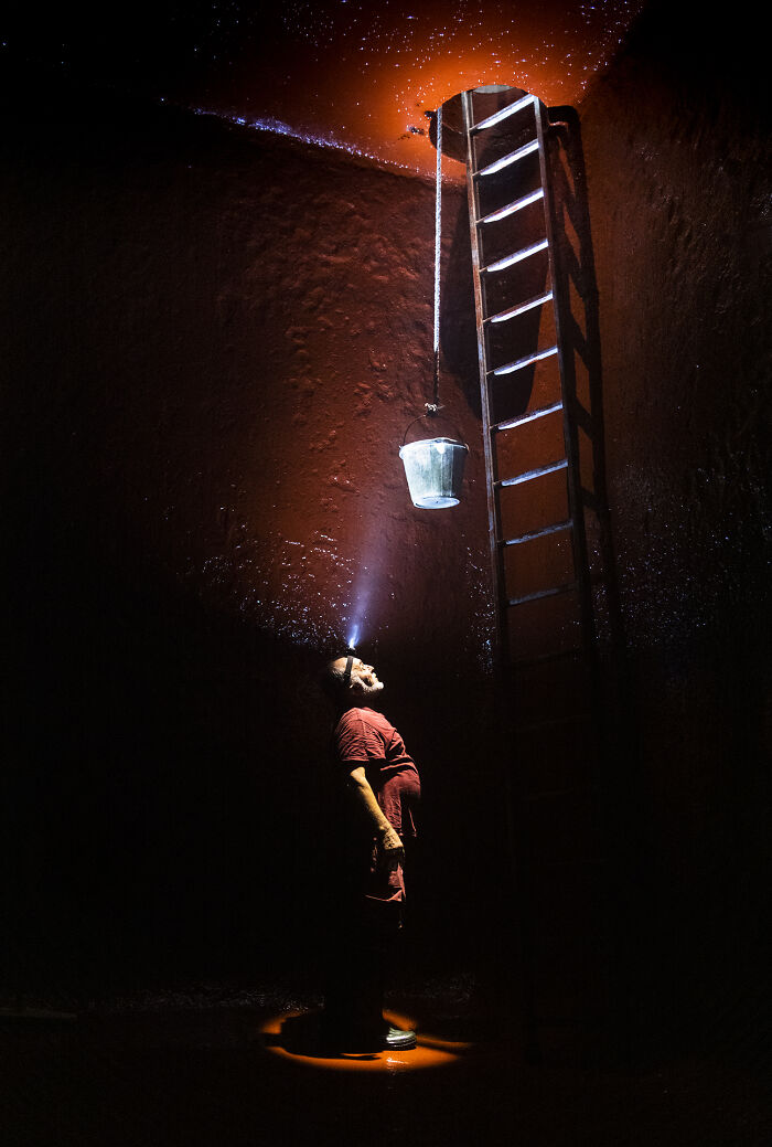 Louis Jadot Wine Photographer Of The Year - People: In The Depths Of The Deposit By Juan Miguel Ortuño Martinez, Spain