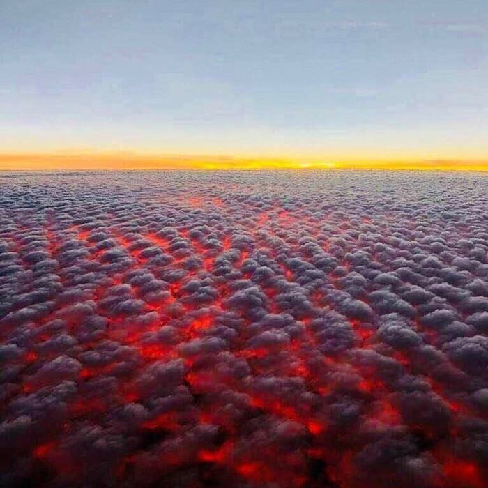 Not Lava, Just A Sunset From Above The Clouds!
