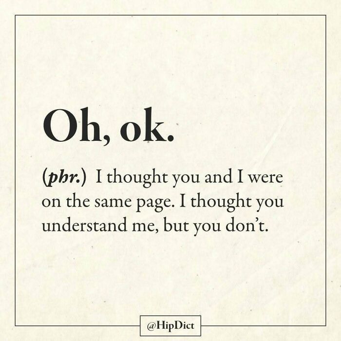 Oh, ok phrase explained by Instagram page redefining words