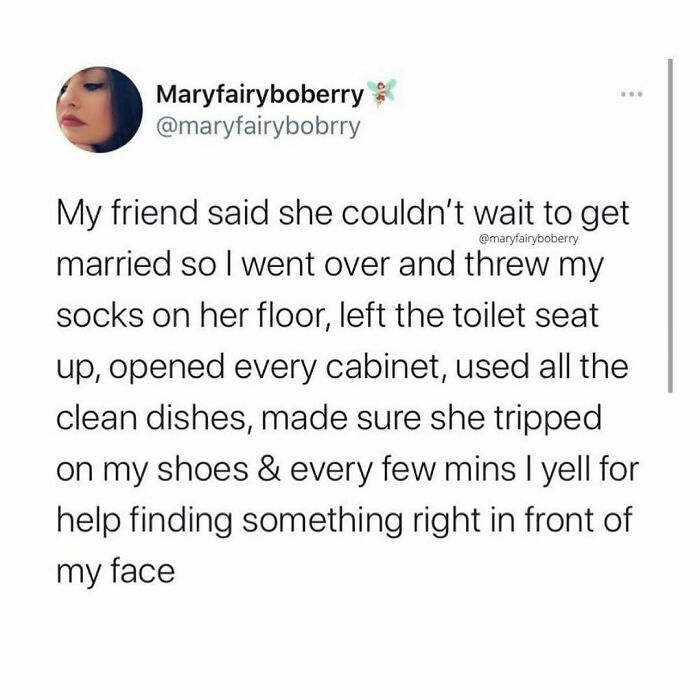 Funny husband and wife meme about annoying married life habits shared on social media