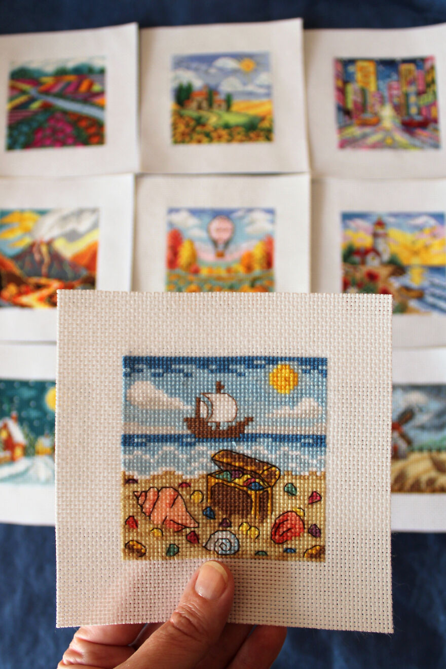 I Started Stitching Miniatures Because I Didn't Always Have The Patience For Big Projects I Started Stitching Miniatures Because I Didn't Always Have The Patience For Big Projects
