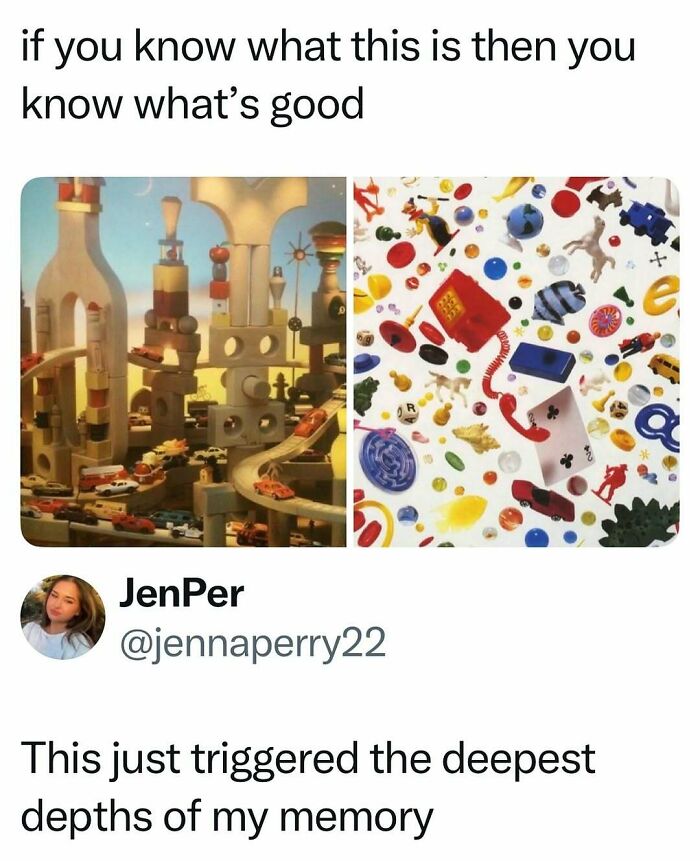 1990s nostalgic toys and puzzles triggering childhood memories