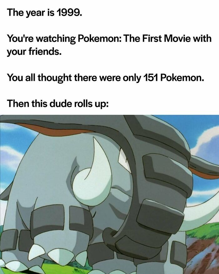 Pokemon first movie scene revealing new Pokemon beyond original 151 in 1999