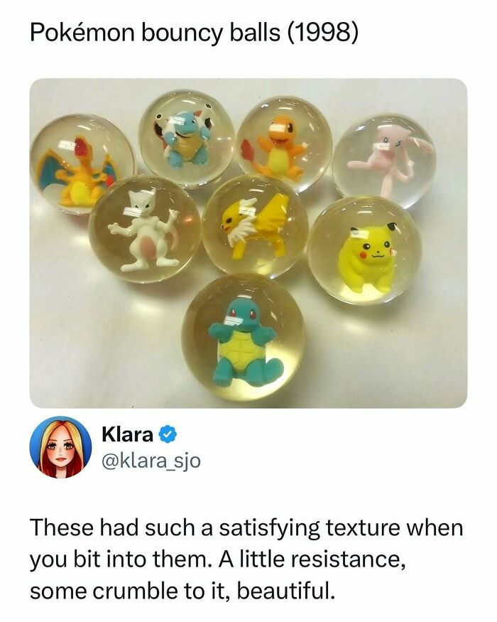 1998 Pokemon bouncy balls with various characters inside clear spheres