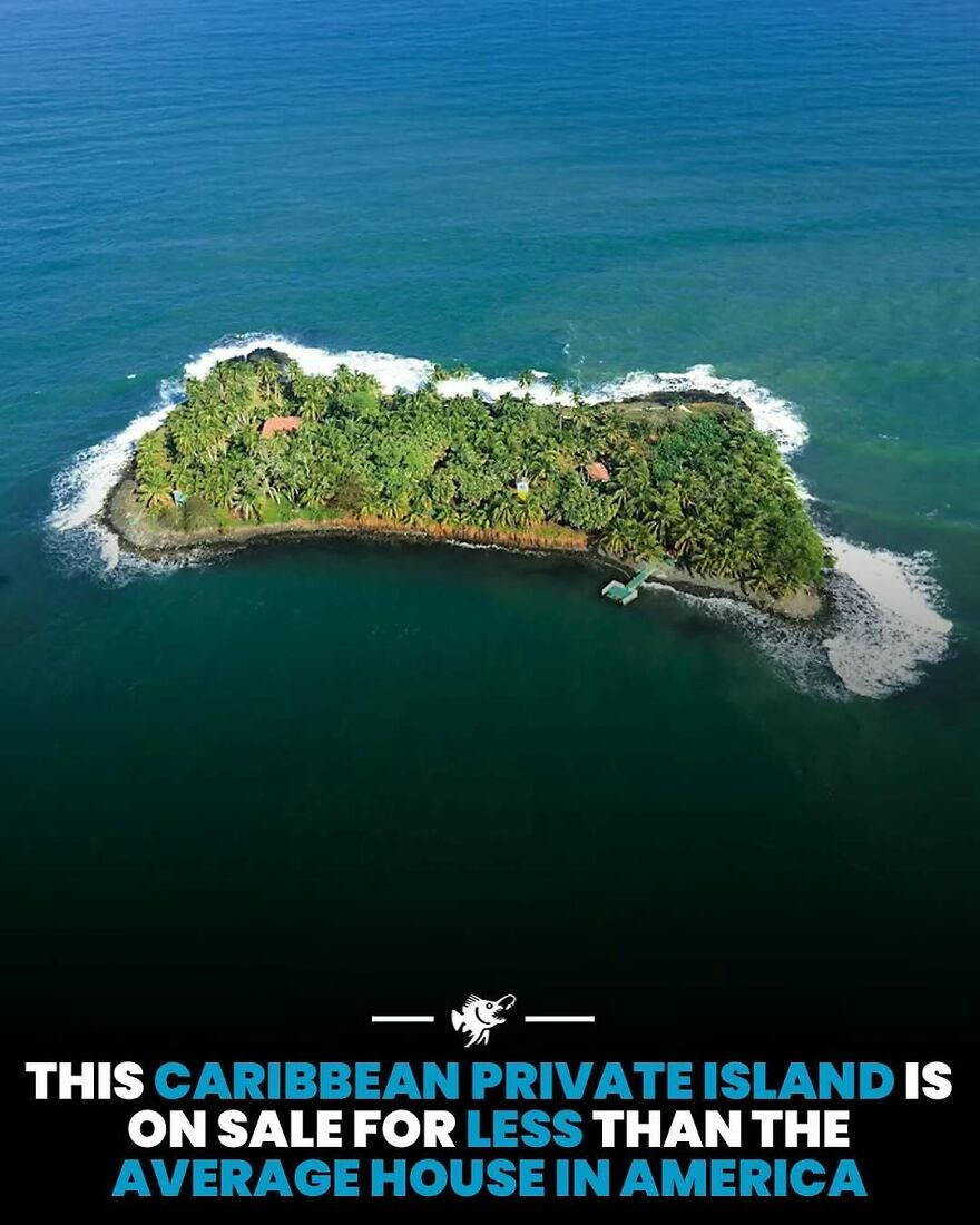 Caribbean private island for sale priced below average house in America