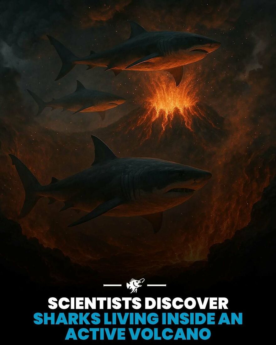 Scientists discover sharks living inside active underwater volcano