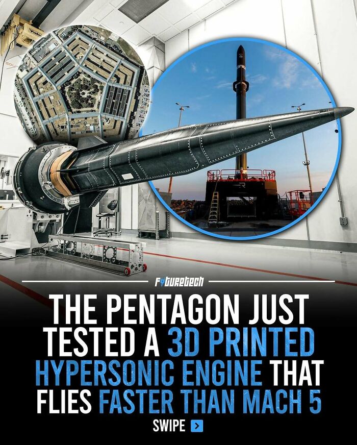 A 3D printed hypersonic engine being tested, showcasing future technology and its potential impact.