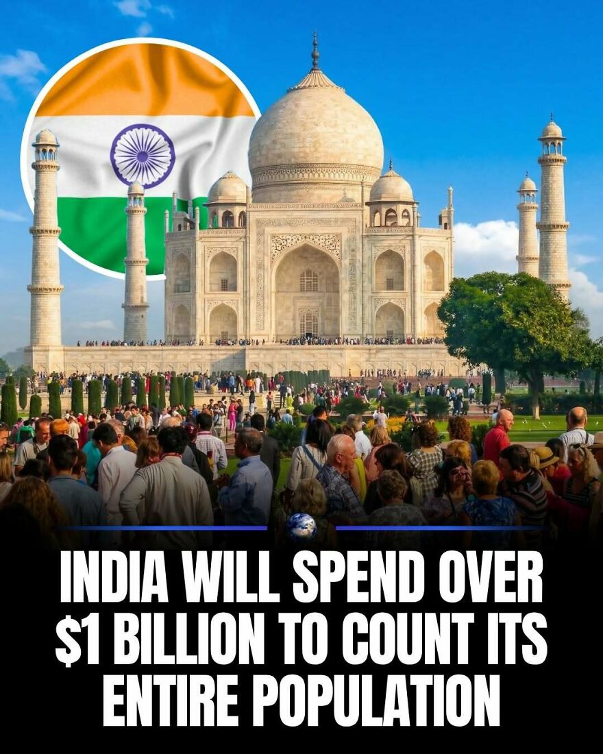 The Taj Mahal with an Indian flag overlay and a crowd of people, highlighting humanity and our planet.