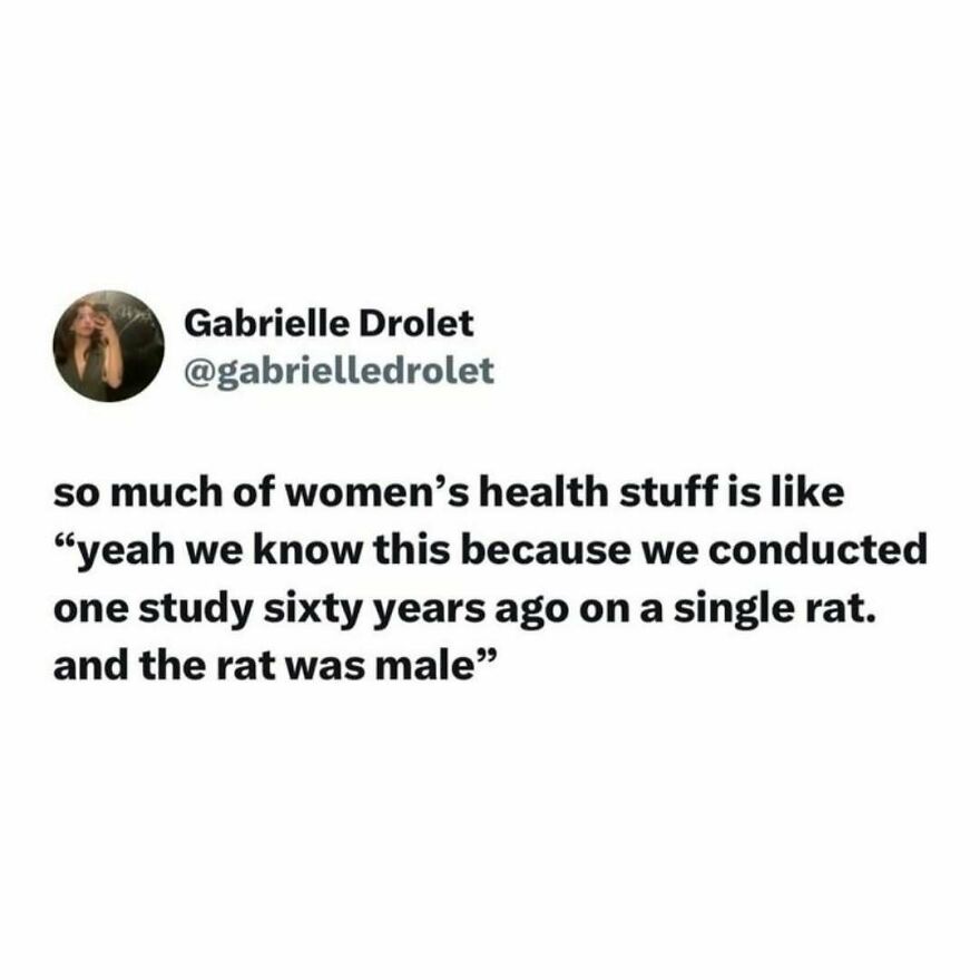 Feminist comment on gender bias in women's health studies relying on outdated male-based research