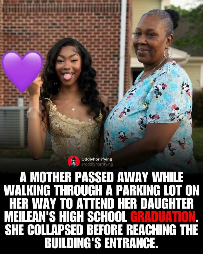 A dark and depressing story of a mother collapsing and passing away while on her way to her daughter's graduation.