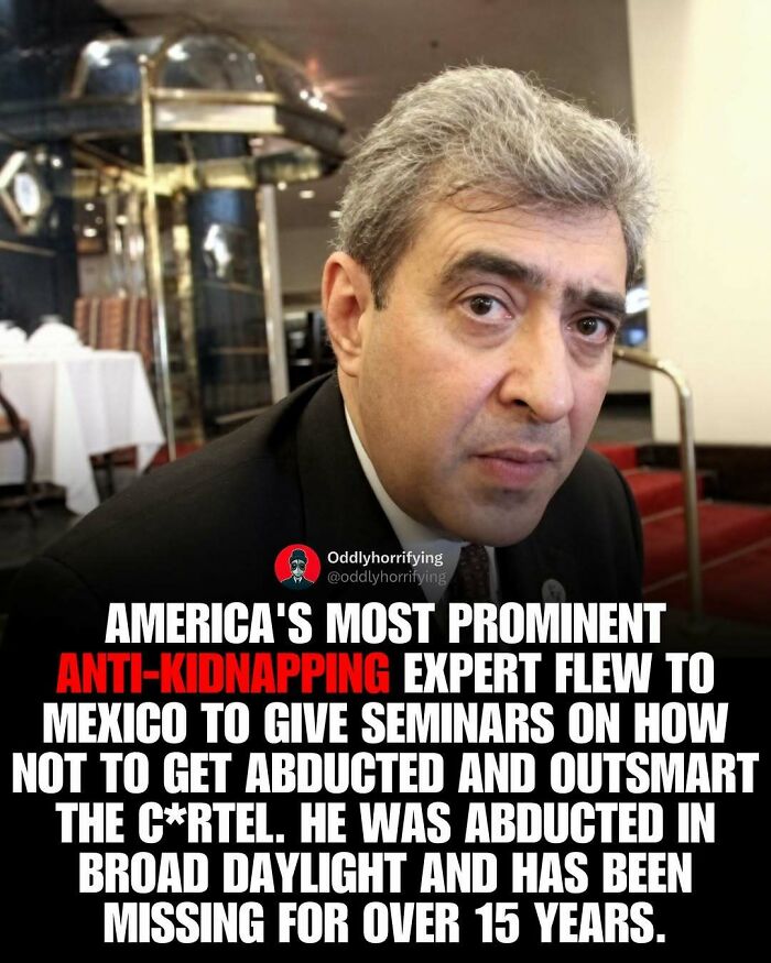 Unsettling story of an anti-kidnapping expert abducted in Mexico, part of dark and depressing stories.