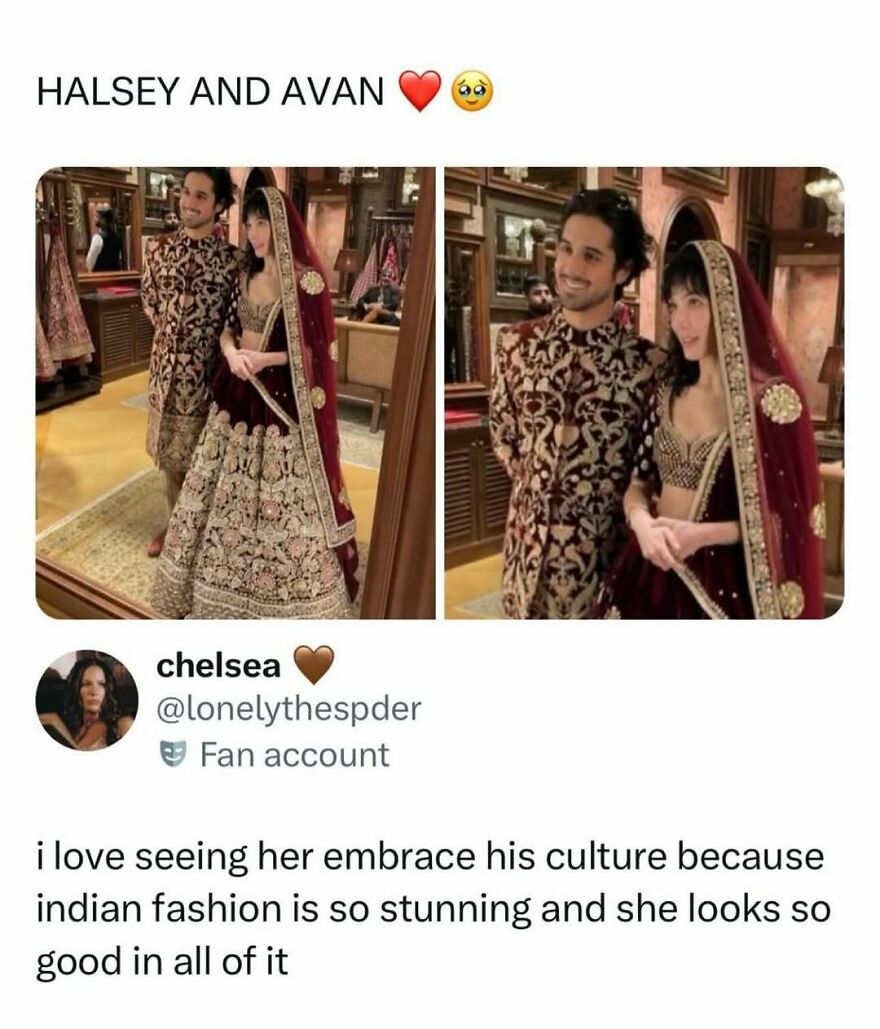 Halsey and Avan in Indian fashion, a pop culture post for good vibes.