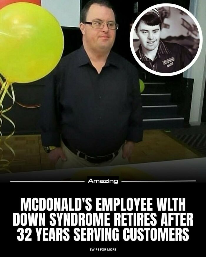 McDonald's Employee Wlth Down Syndrome Retires After 32 Years Serving Customers