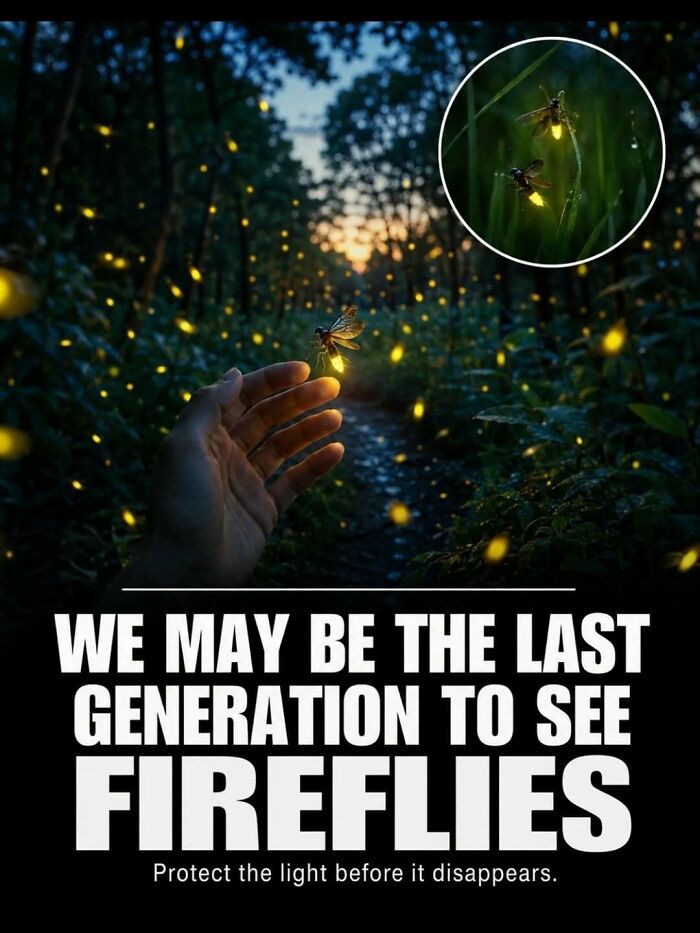 A hand reaching out to a glowing firefly in a dark forest, highlighting surprising facts about animals and their stories.
