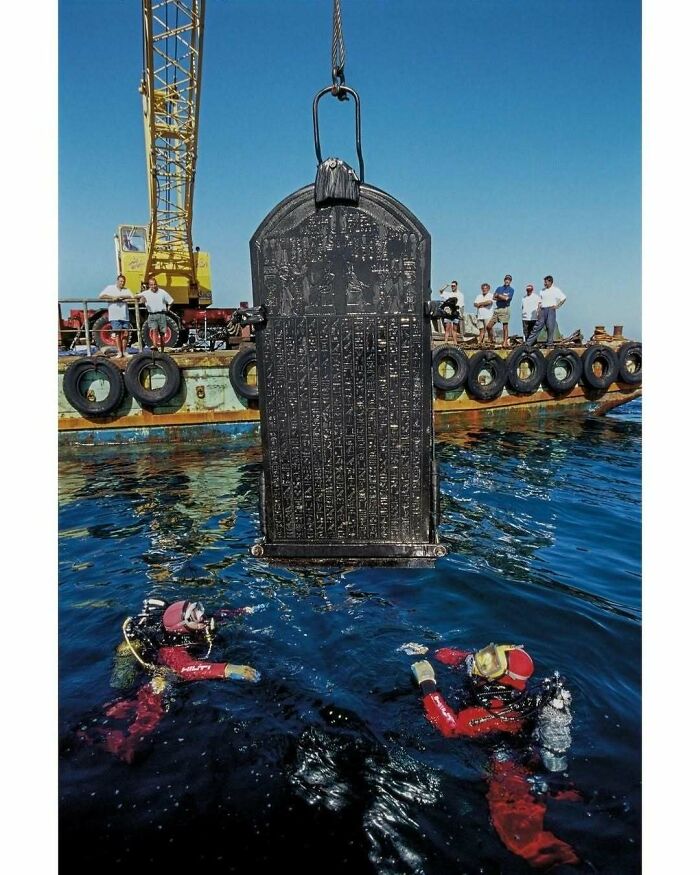 Underwater excavation of ancient artifact with historical treasure keyword