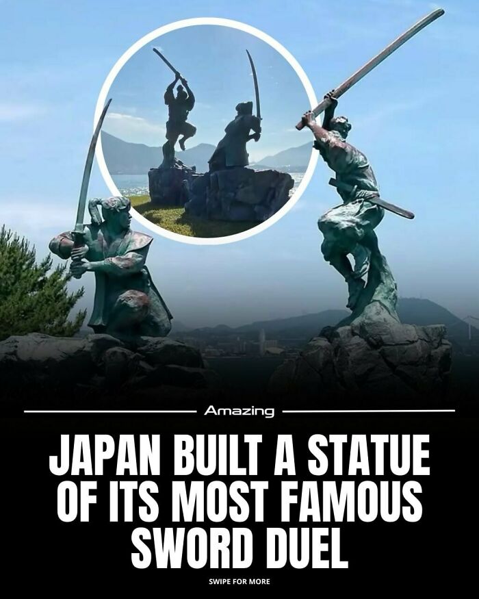 Japan Built A Statue Of Its Most Famous Sword Duel