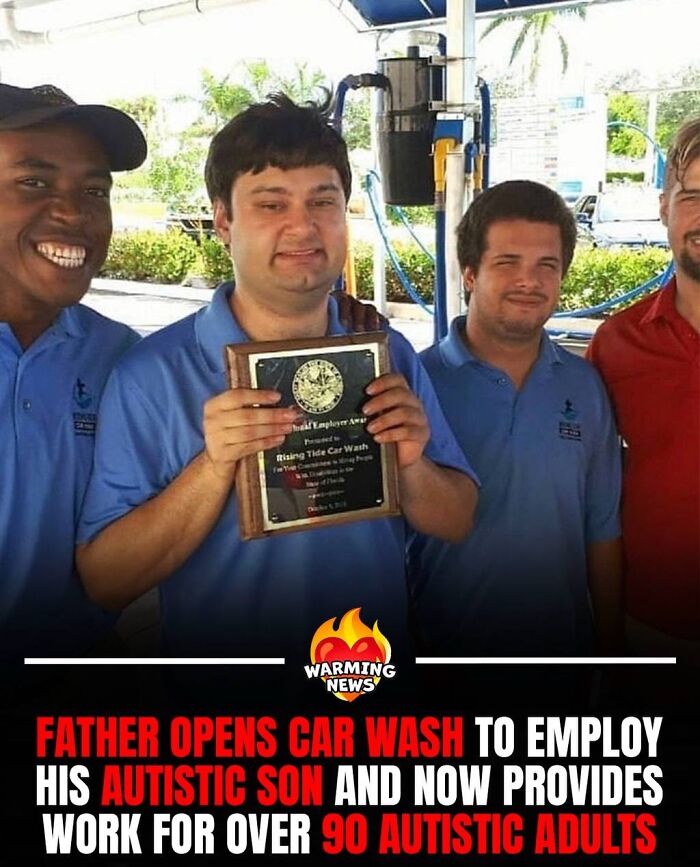 A father who opened a car wash to employ his autistic son, providing soul-healing work for others.