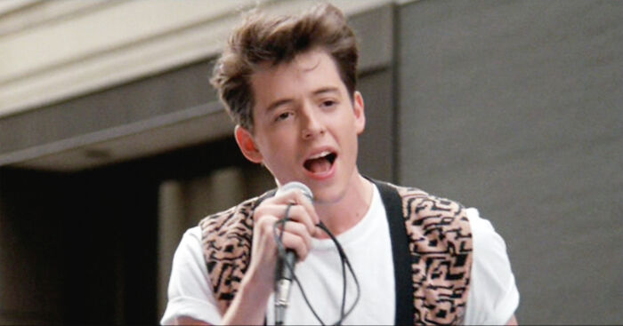 Ferris Bueller star Matthew Broderick singing into a microphone, revealing secrets about the iconic film and Hollywood. Ferris Bueller star Matthew Broderick singing into a microphone, revealing secrets about the iconic film and Hollywood.