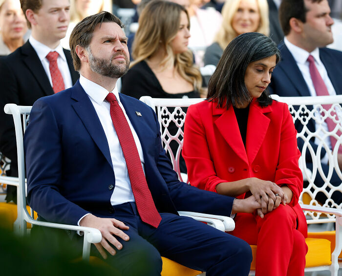 JD Vance and wife Usha holding hands, reflecting on their marriage and public perception. JD Vance and wife Usha holding hands, reflecting on their marriage and public perception.