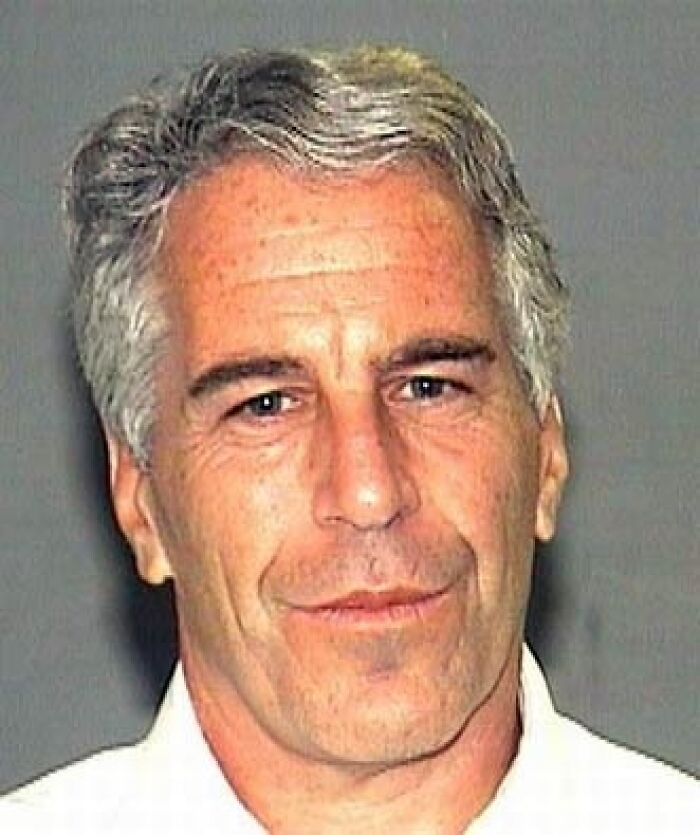 A mugshot of Jeffrey Epstein, his face an enigma in the world of unsolved mysteries that still don't have a good explanation.