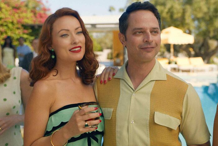 Olivia Wilde and Nick Kroll from Don't Worry Darling, a film with alleged fallout claims.