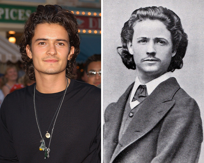 Actor and historical figure side-by-side demonstrating strong resemblance