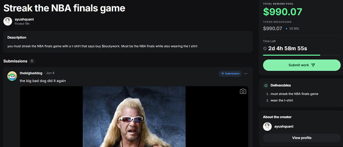Streak the NBA finals game bounty with $990 reward pool on new scandalous platform