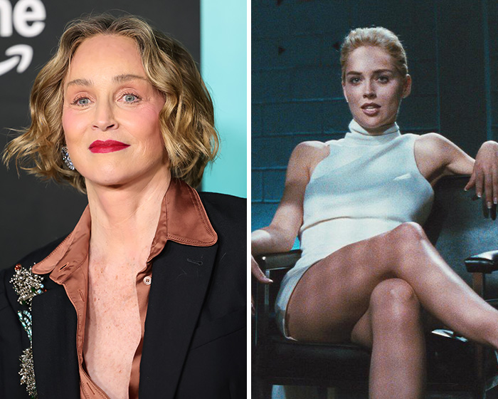 Sharon Stone, an actress, known for her disturbing scenes in a film removed from circulation.