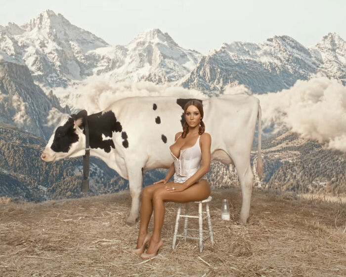 Bianca Censori Takes Her Antics To A Whole New Level As She Milks A Cow In Bizarre New Video With Kanye West Bianca Censori Takes Her Antics To A Whole New Level As She Milks A Cow In Bizarre New Video With Kanye West
