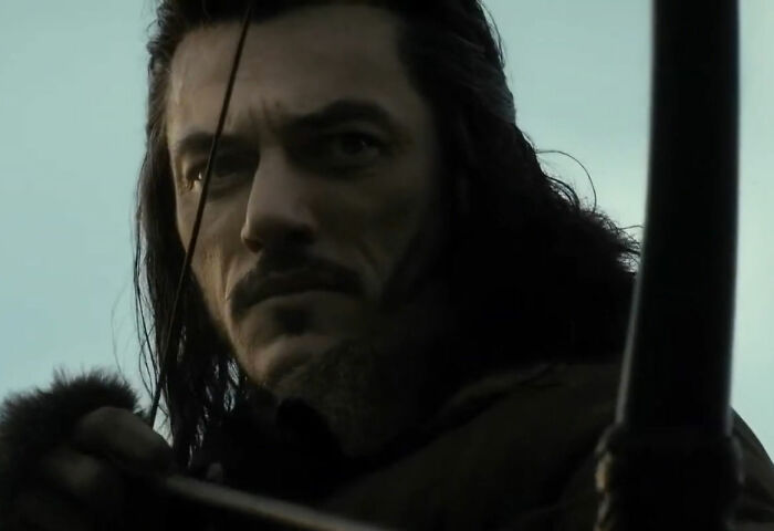 Luke Evans in dark costume as 'The Hobbit' star at 2026 Tonys Luke Evans in dark costume as 'The Hobbit' star at 2026 Tonys