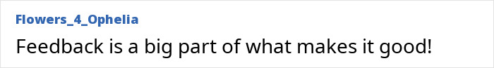 Screenshot of a comment about bedroom confession feedback, showing women agree on importance.