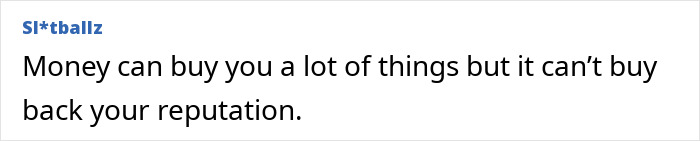 Comment on money cannot buy reputation at Bonnie Blue baby shower drama