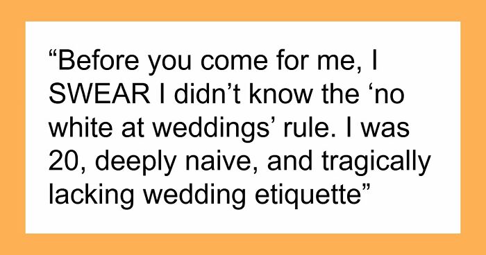 Woman Doesn’t Know The Proper Wedding Attire, Makes One Of The Worst Mistakes