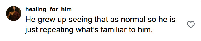 Comment explains Akon's actions as repeating what is familiar
