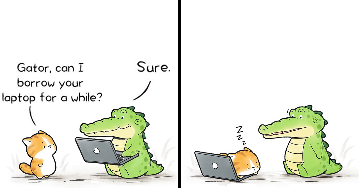 This Artist Made 49 New Comics About Adorable Animals Spreading Good Vibes Around
