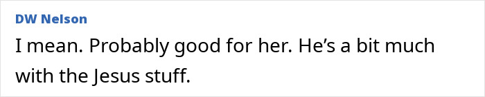 Comment about Chris Pratt's religious beliefs and Anna Faris