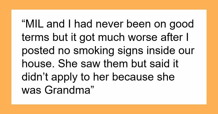 Man Removes MIL From His Home For Smoking Near His Allergic Child And She Tries To Have Him Arrested