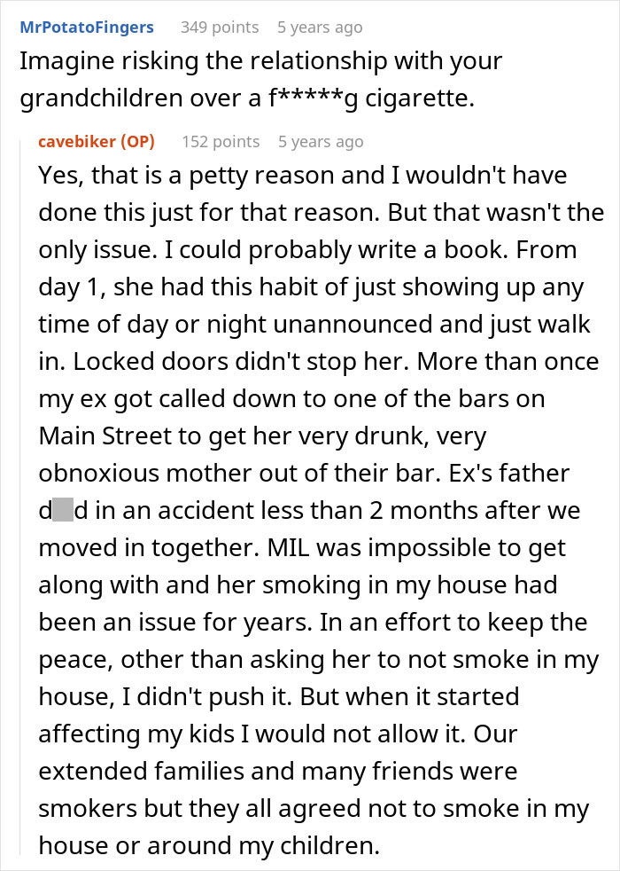 Man Removes MIL From His Home For Smoking Near His Allergic Child And She Tries To Have Him Arrested