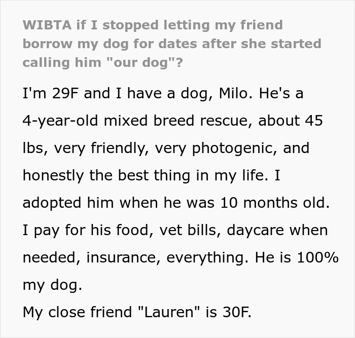 30YO Uses Woman’s Rescue Dog To Meet Men, Owner Uncomfortable Watching Pup Turn Into Dating Prop 30YO Uses Woman’s Rescue Dog To Meet Men, Owner Uncomfortable Watching Pup Turn Into Dating Prop