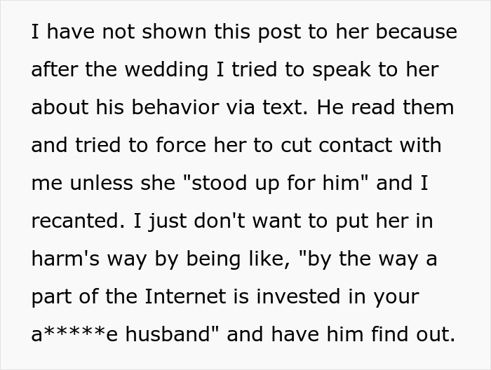 A screenshot showing text from an article about a groom making his wedding all about him and the boys.