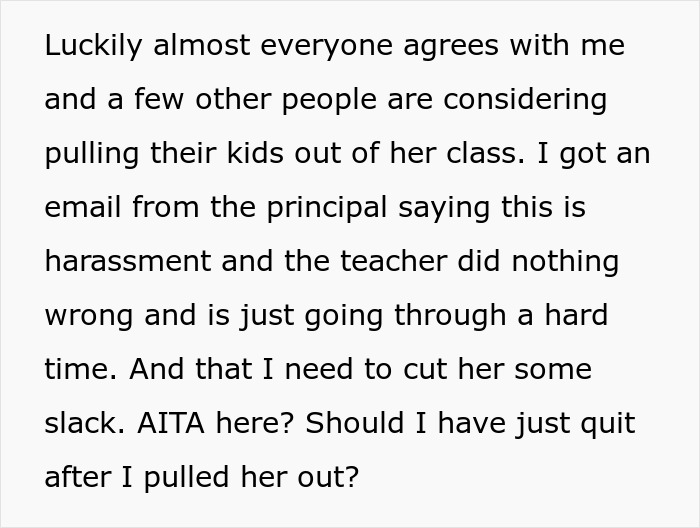 Screenshot of a mom blasting school's response online regarding her 11YO undergoing chemotherapy and repeating grade. Screenshot of a mom blasting school's response online regarding her 11YO undergoing chemotherapy and repeating grade.