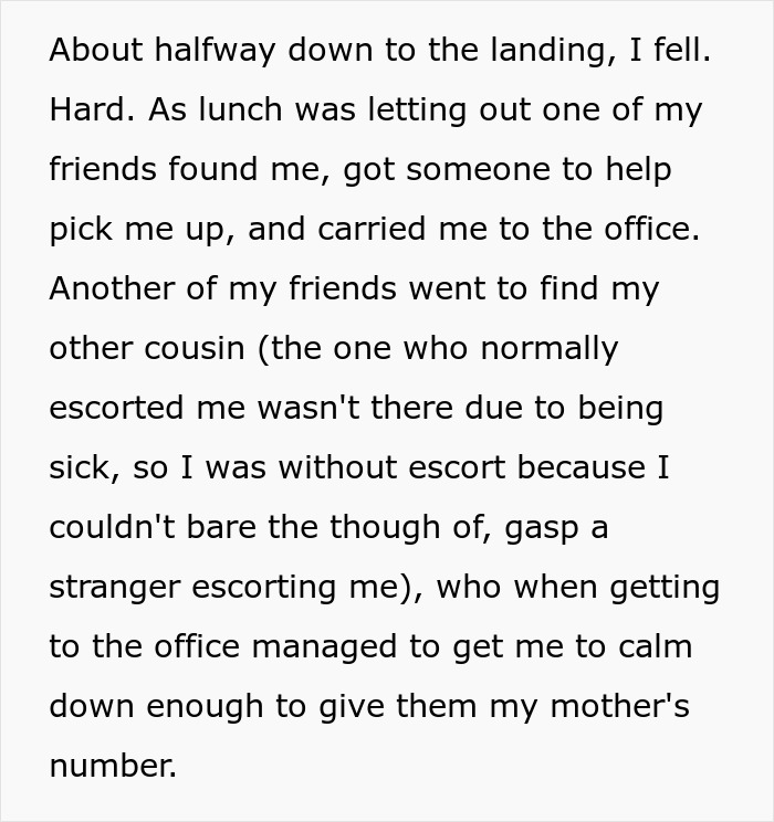 Disabled teen fell due to lack of elevator key, leading to legal action by mom against school staff.