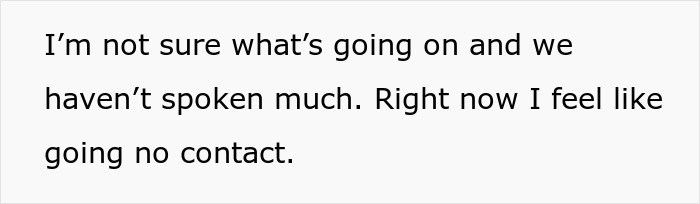 Text expressing uncertainty and desire to cut contact Text expressing uncertainty and desire to cut contact