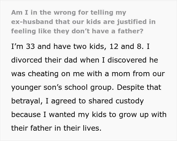 Dad Breaks Down In Tears As Kids Feel They Don't Have A Father, Tries To Pin The Blame On Ex Instead Dad Breaks Down In Tears As Kids Feel They Don't Have A Father, Tries To Pin The Blame On Ex Instead